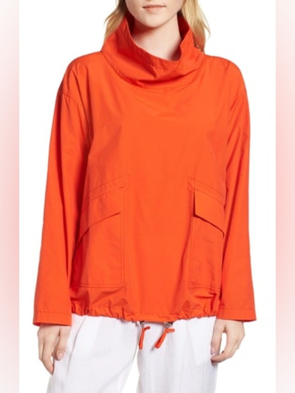 NWT Eileen Fisher Funnel Neck Pullover Jacket